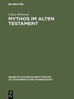 cover image of Mythos im Alten Testament